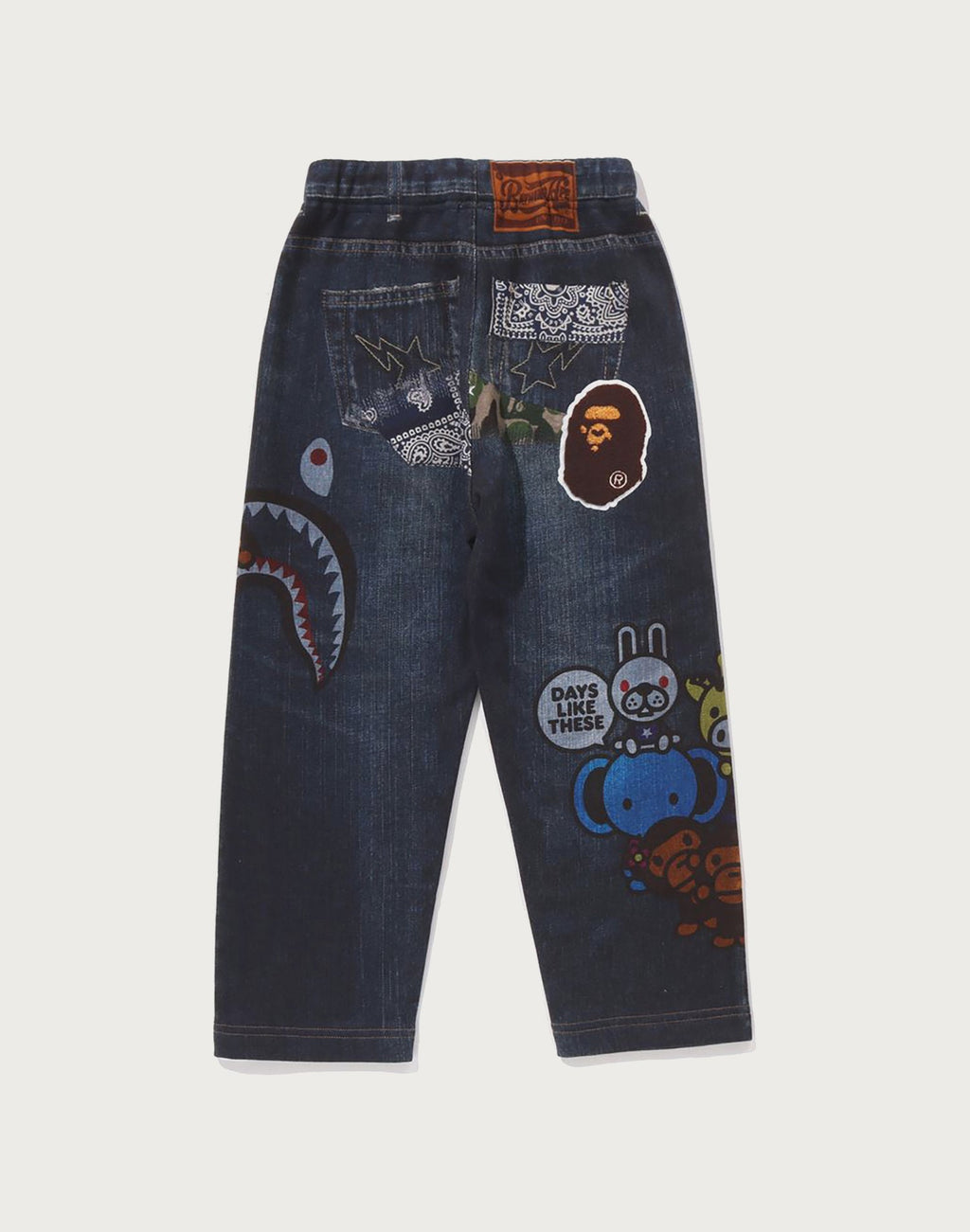 BABY MILO FRIENDS DENIM PRINT SWEAT PANTS KIDS