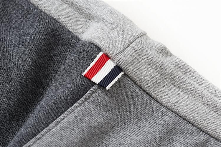 Thom Browne Style Color - blocked sweatpants with Signature Four-Bar Detail