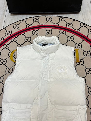 Canada Goose White Freestyle Crew Down Vest