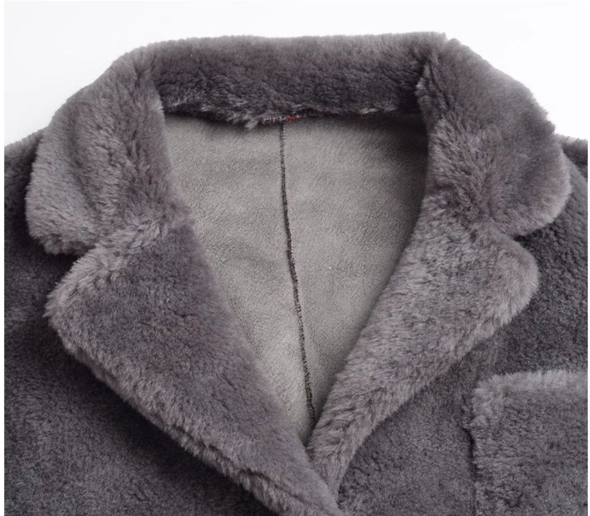 Sheep wool long coat