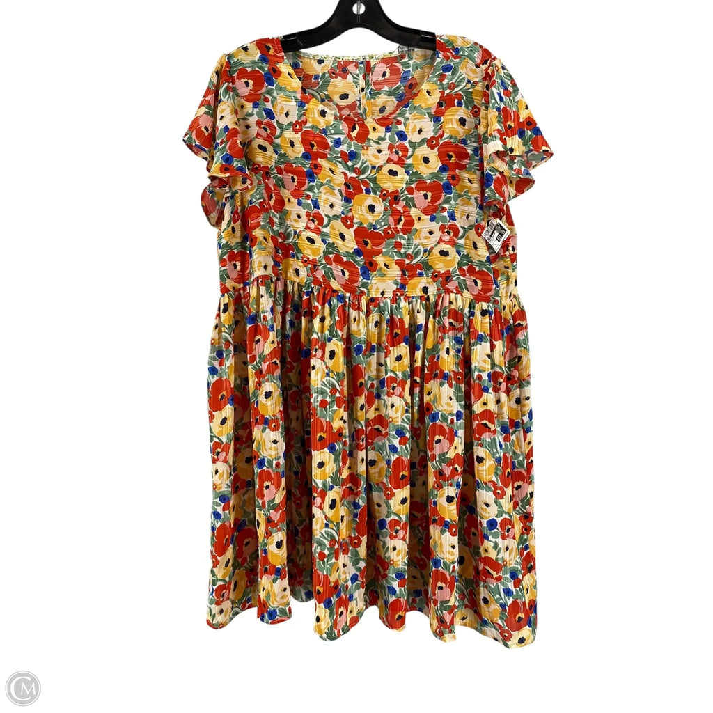 Dress Casual Short By Umgee In Floral Print, Size: L