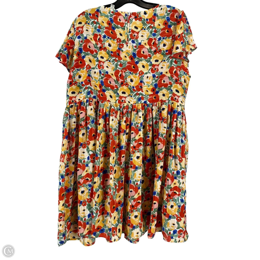 Dress Casual Short By Umgee In Floral Print, Size: L
