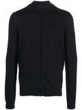 HUGO ribbed-knit zip-up sweater