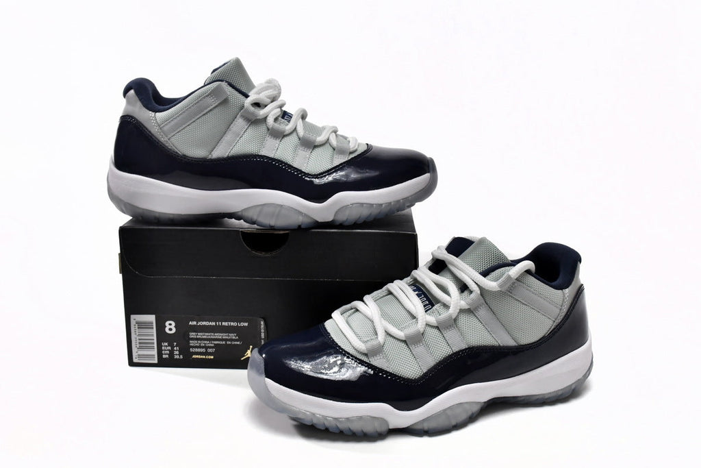 Air Jordan 11 Retro Low Georgetown Reps Sneaker 528895-007