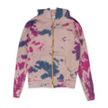 Pink Peach Tie Dye Zip-UP Hoodie