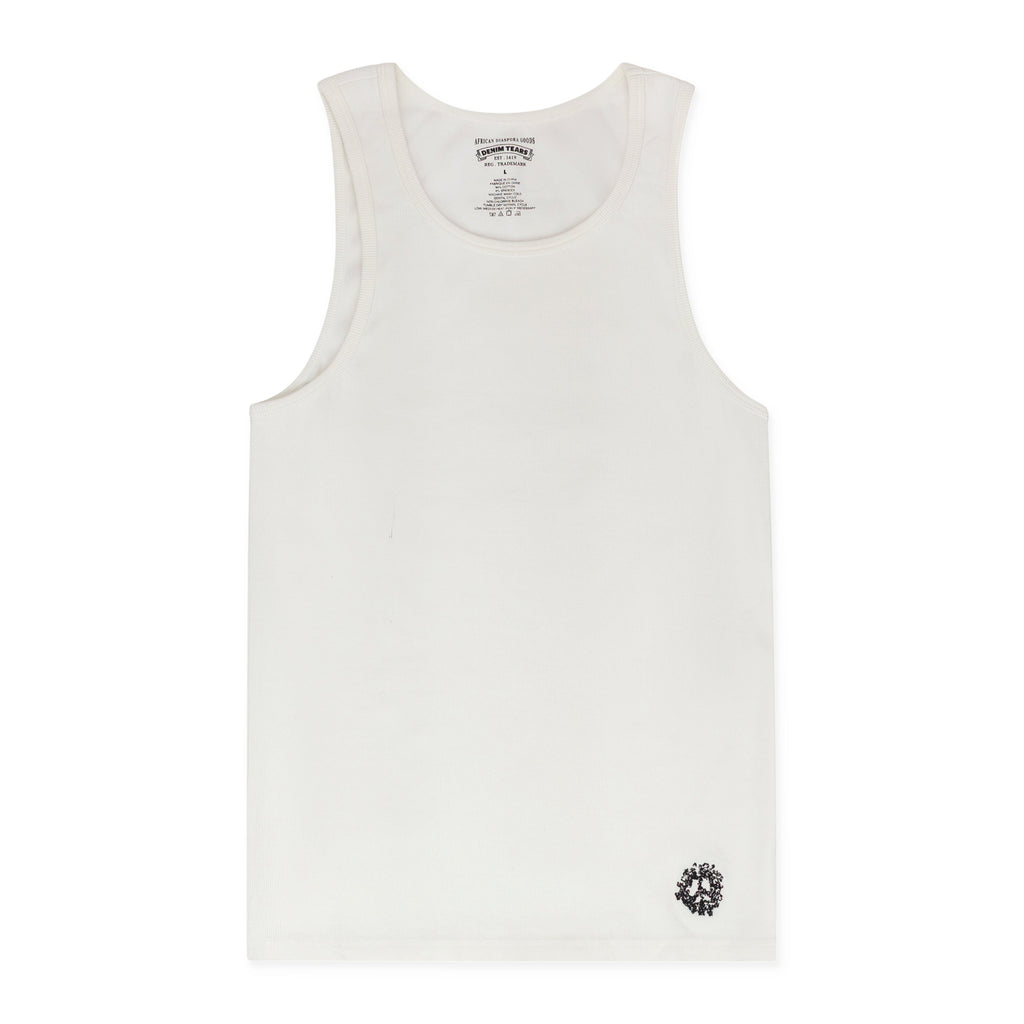 White Peace Wreath Tank Top