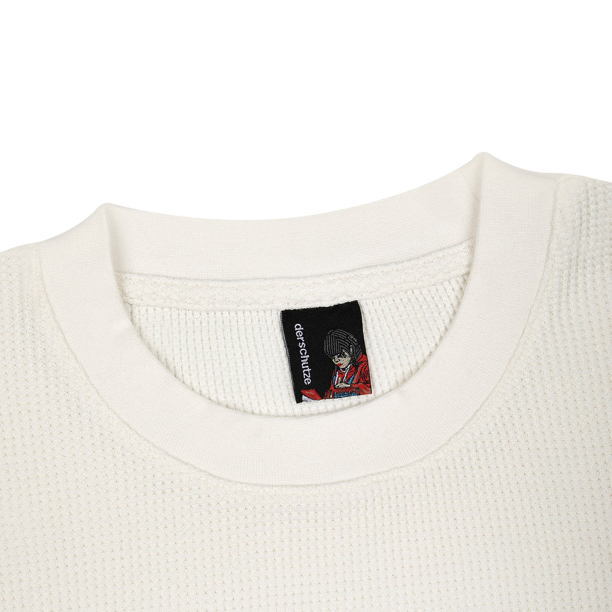 "aziza" waffle Longsleeve off white