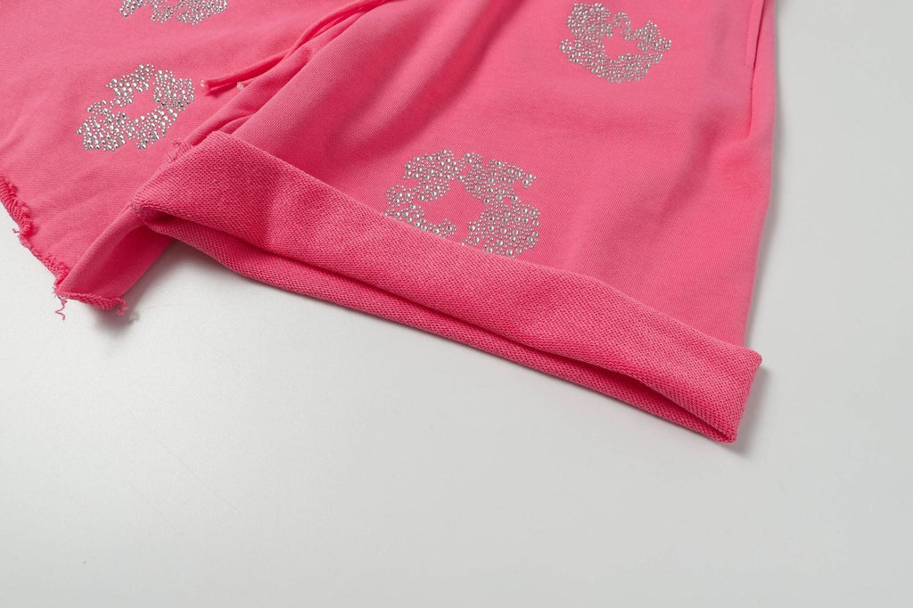 Denim Tears Cashmere Swarovski Cotton Wreath Shorts