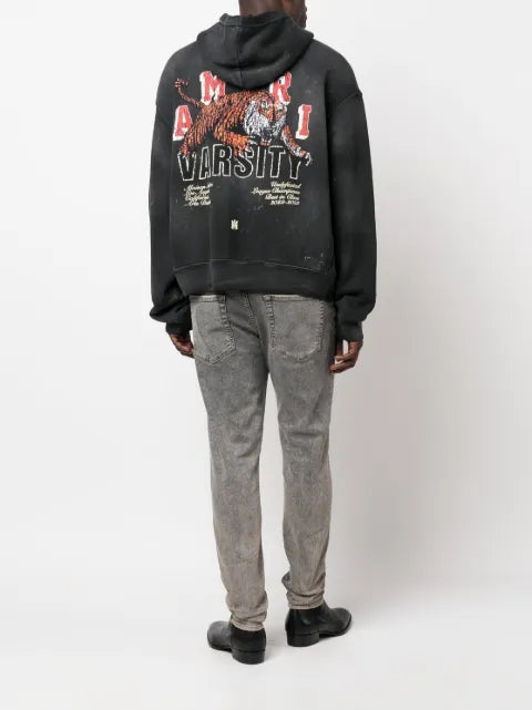 AMIRI Vintage Tiger rib-trimmed hoodie