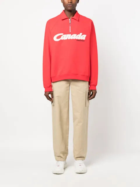 DSQUARED2 logo-print cotton sweatshirt