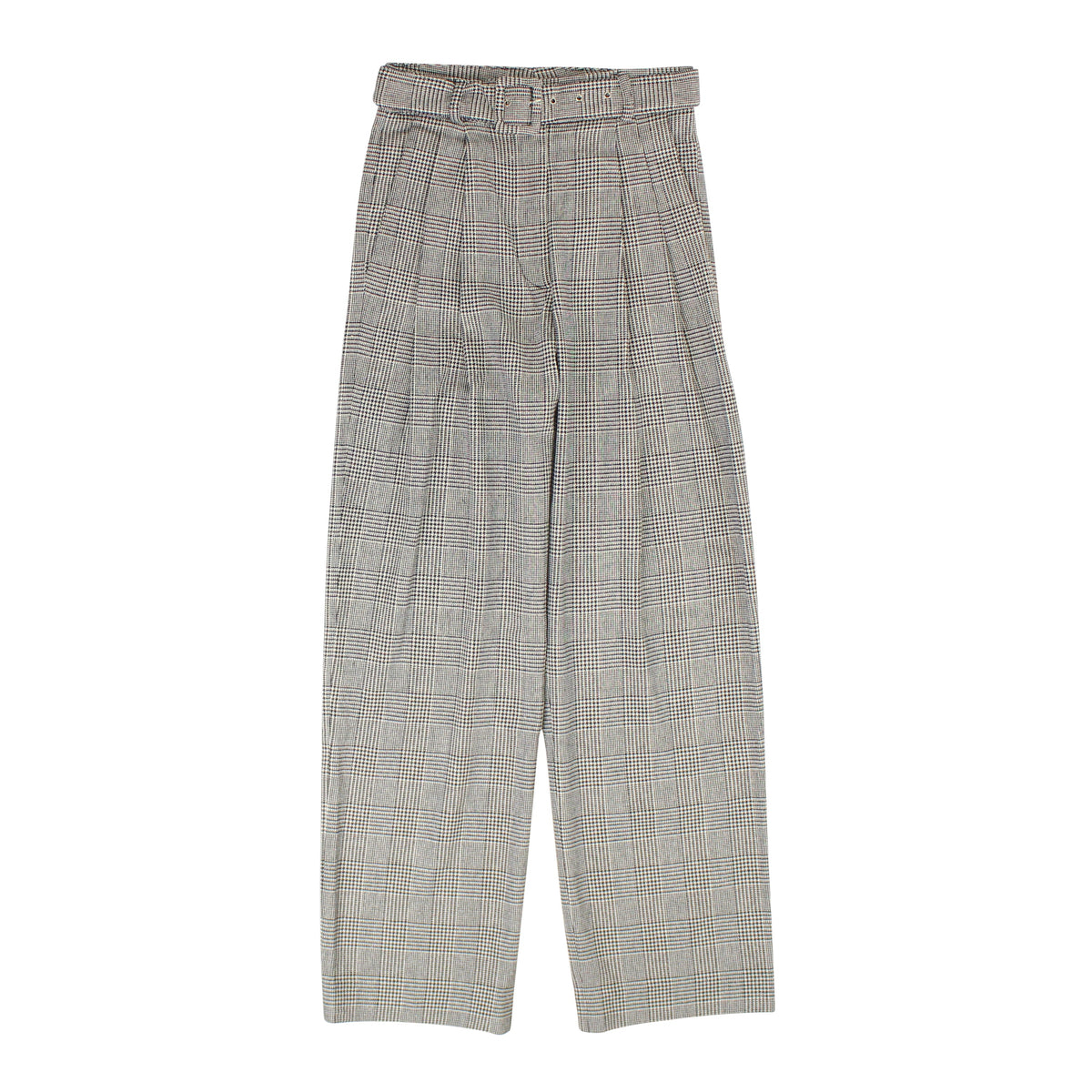 Fung Lan And Co. Houndstooth Belted Trouser - Black/White
