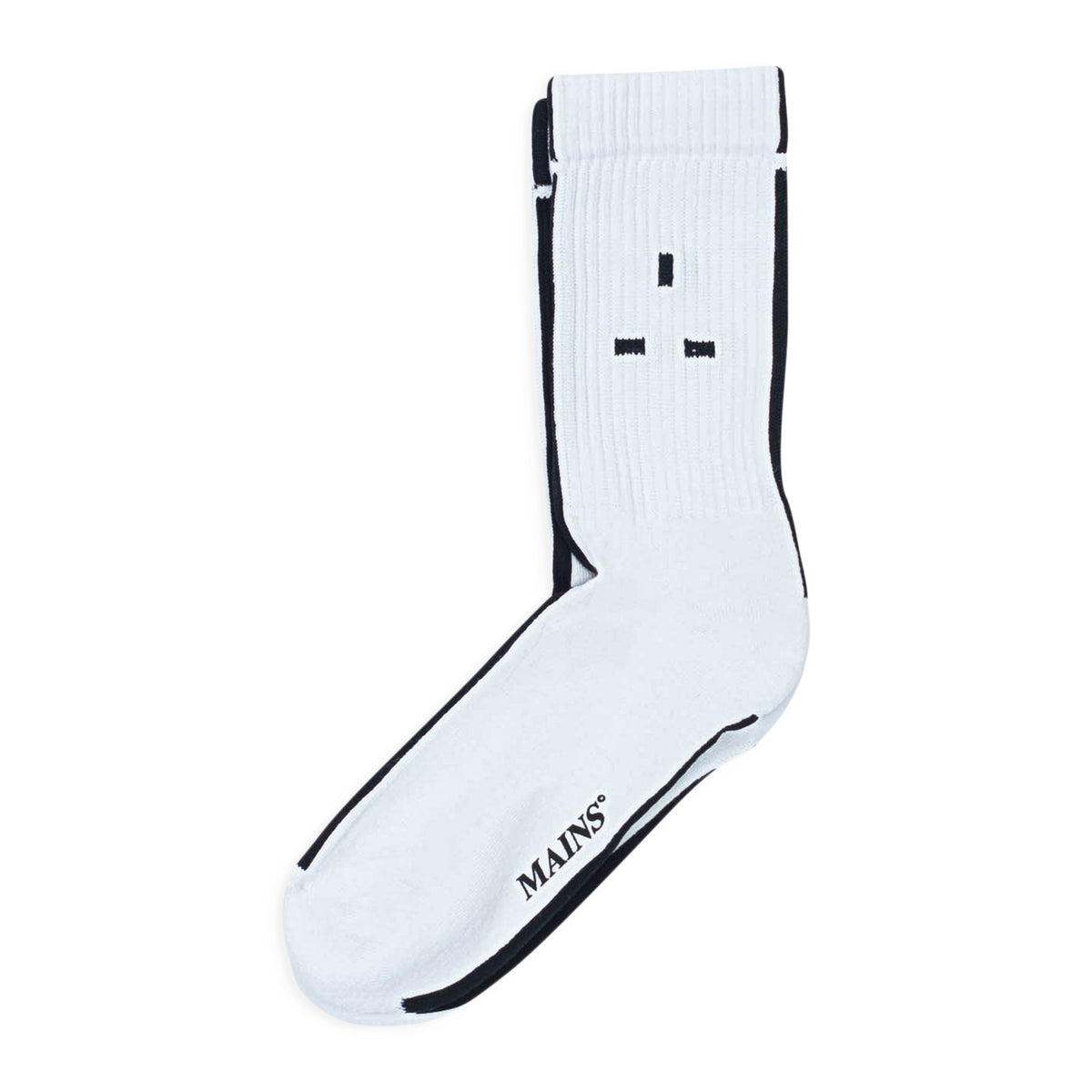 LOGO WHITE/BLACK SOCKS