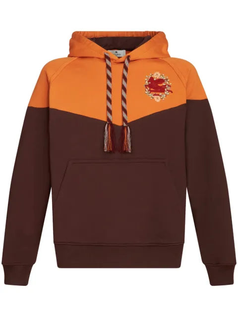 ETRO Pegaso-embroidered cotton hoodie