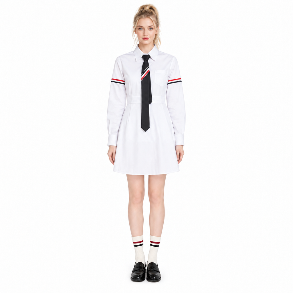 Women's Tie-Neck Shirt Dress | Thom Browne