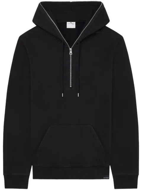 Courrèges zipped fleece hoodie