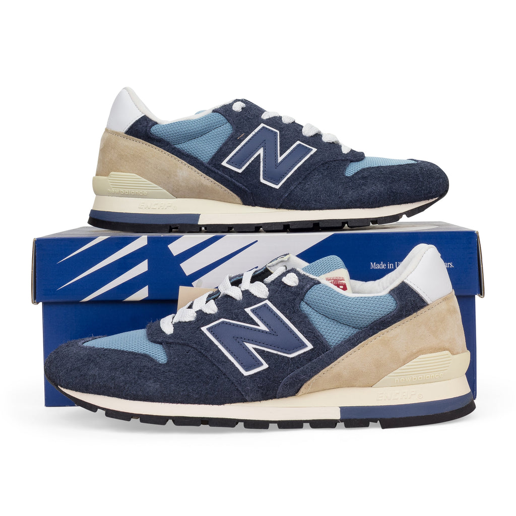 NAVY NEW BALANCE MADE IN USA 996 SNEAKERS