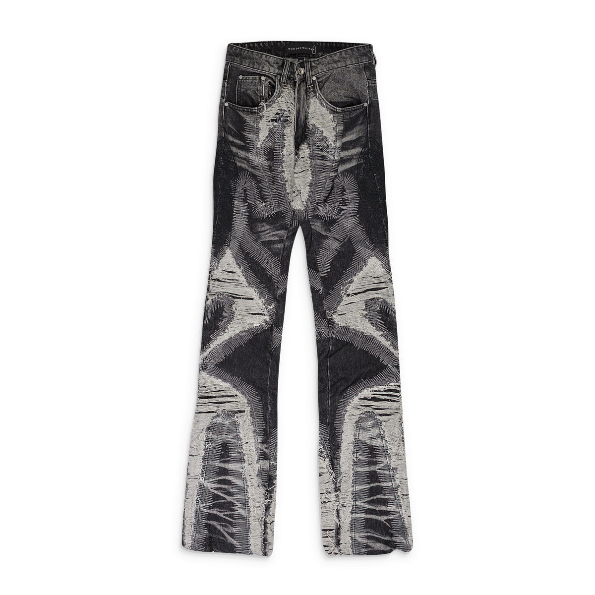 BLACK PATH WIDE-LEG JEANS