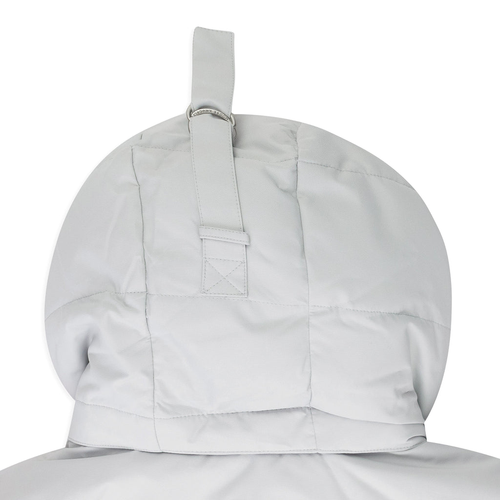 GREY CLOUD BOMBER SHEARLING PUFFER JACKET