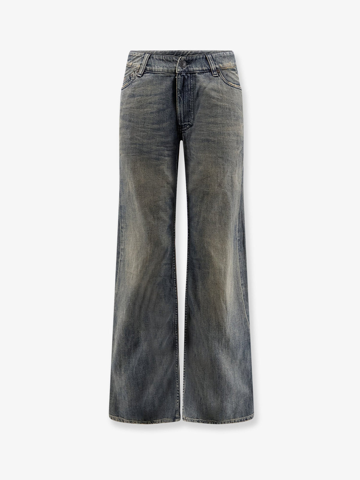 Balenciaga Women Curved Waist Pants Jeans
