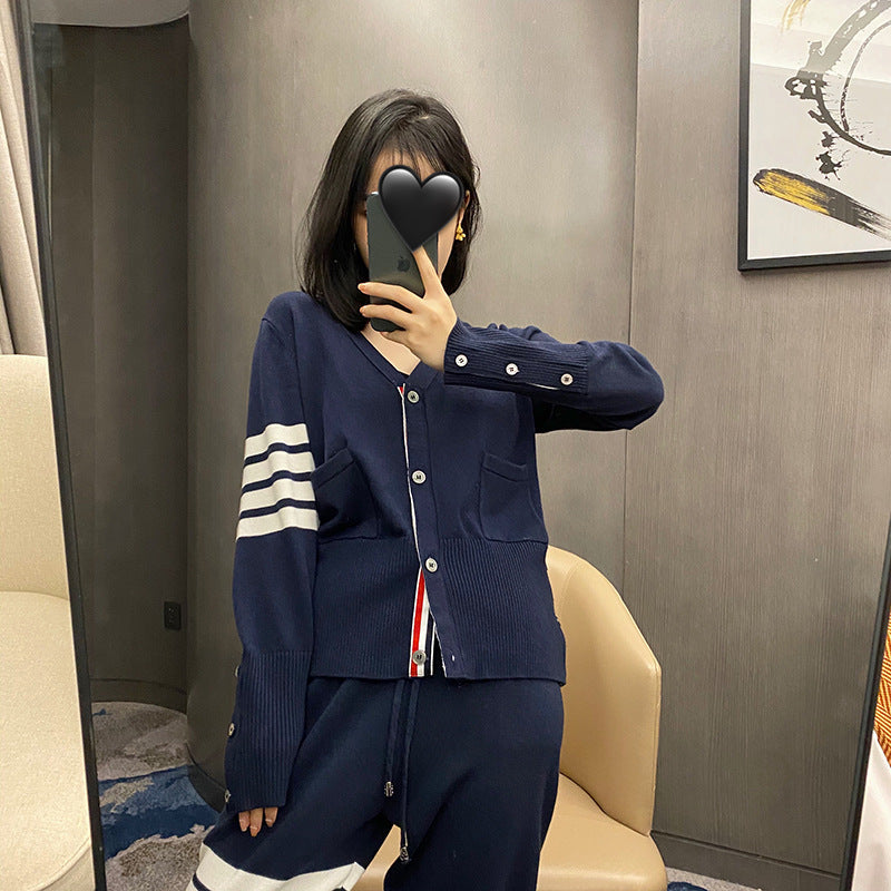 Thom Browne Classic Four-Bar Cardigan