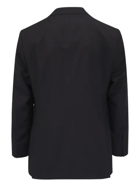 Kiton satin-trim blazer
