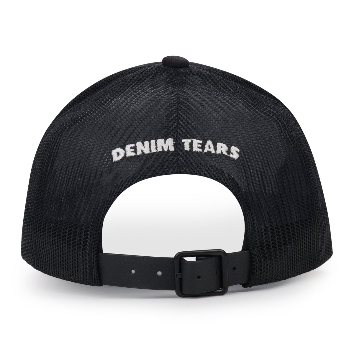 Black Crown Made of Cotton Trucker Hat