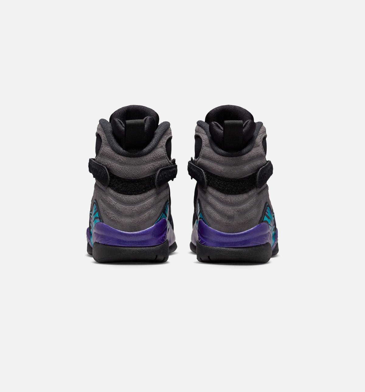 Air Jordan 8 Retro Aqua Kids' Shoes - Black/Aqua/Purple