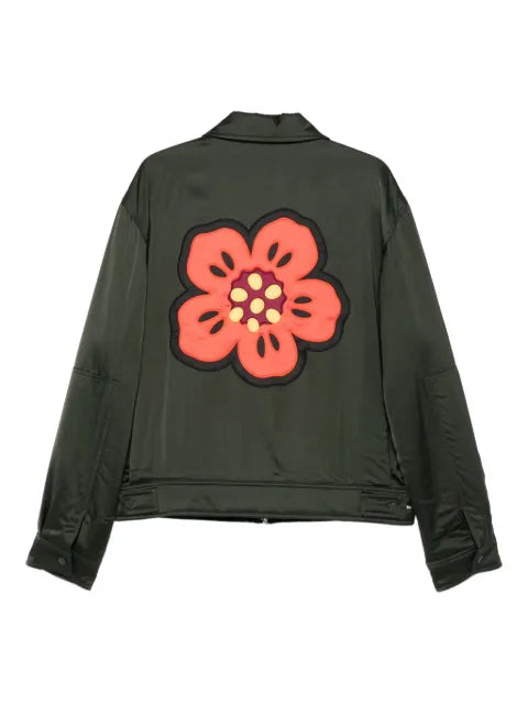 Kenzo logo-embroidered flap-pocket jacket