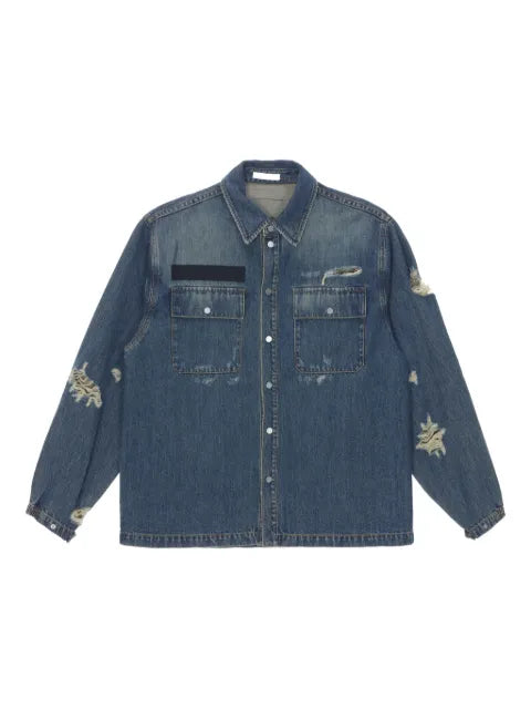 Helmut Lang distressed denim jacket