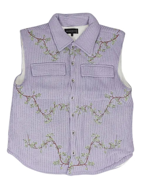Who Decides War embroidered gilet