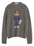 Maison Kitsuné fox graphic crewneck sweater