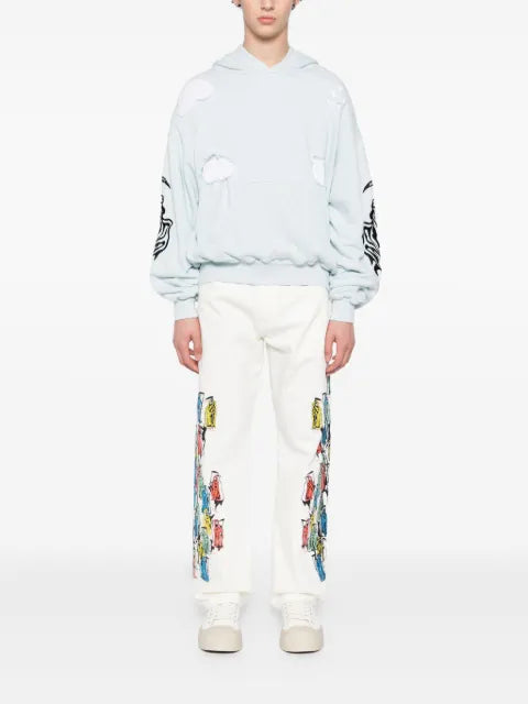 Warren Lotas graphic-embroidered hoodie