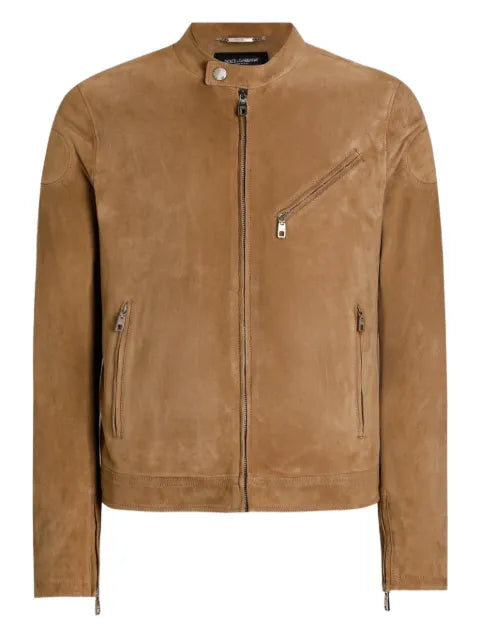 Dolce & Gabbana zip suede jacket