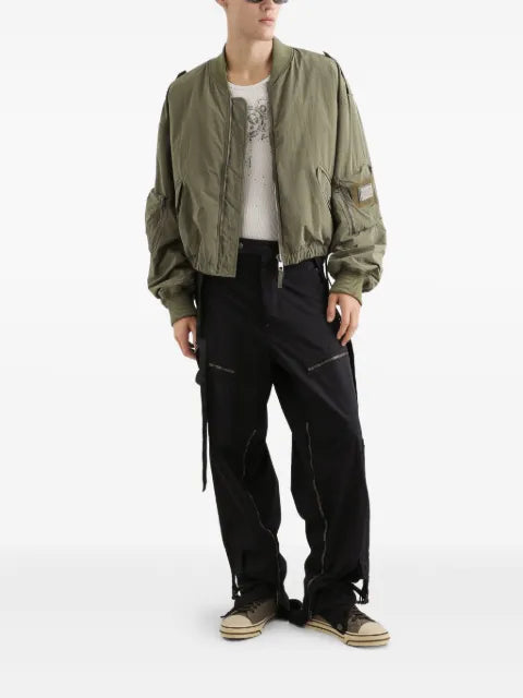 Dolce & Gabbana wavy nylon bomber jacket