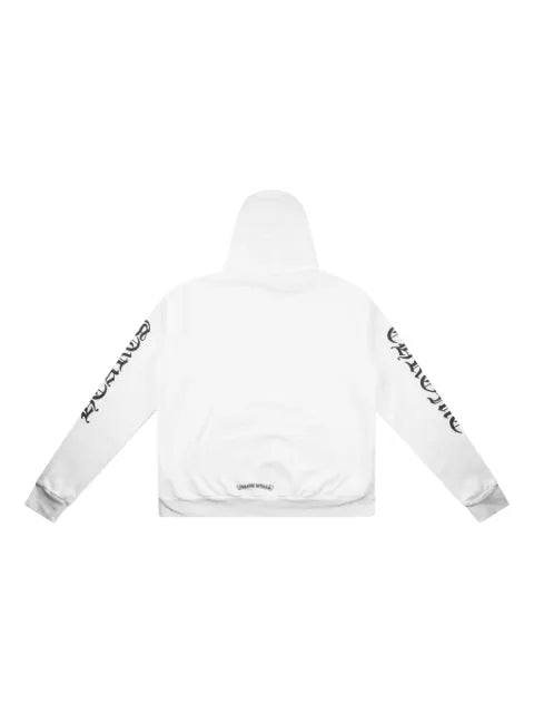 Chrome Hearts vertical-logo zip-up hoodie