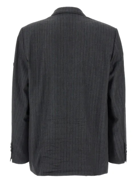 Balenciaga single-breasted pinstripe blazer