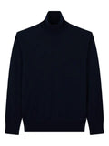 Paul & Shark stretch turtleneck shark embroidery sweater