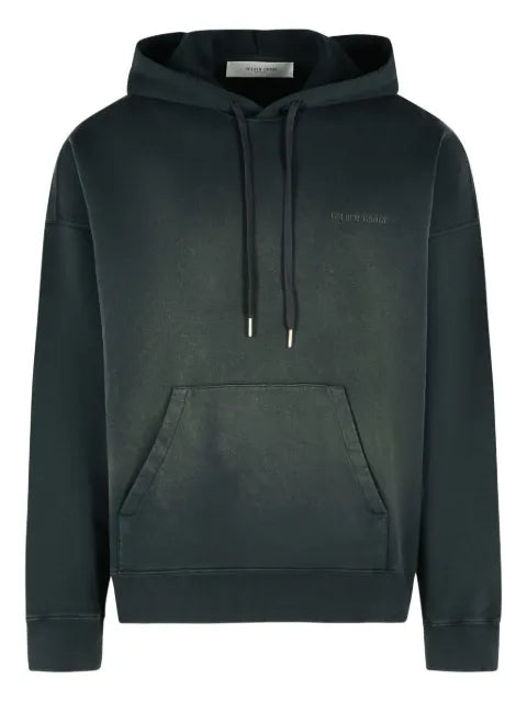 Golden Goose unisex hoodie in cotton with a bleached effect