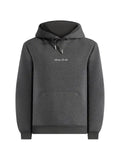 Manière De Voir JS004 in charcoal grey signature regular-fit hoodie