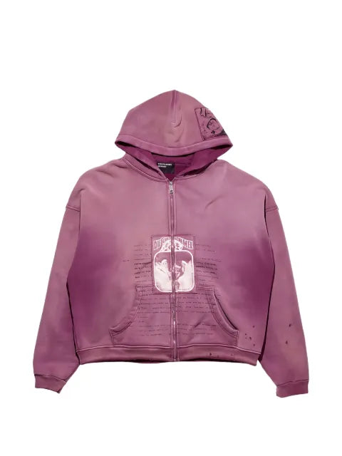 Enfants Riches Déprimés graphic-patch distressed hoodie