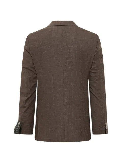 BOSS slim-fit jacket in virgin wool, silk and linen