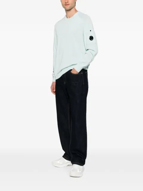 C.P. Company cotton crepe crewneck Lens sweater