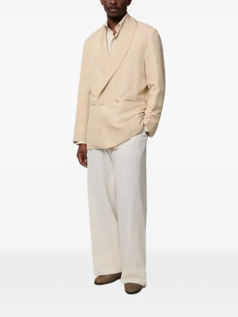 stoffa double-breasted shawl-lapel jacket