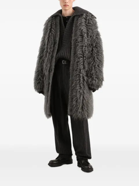 Dolce & Gabbana fur-effect mohair cardigan