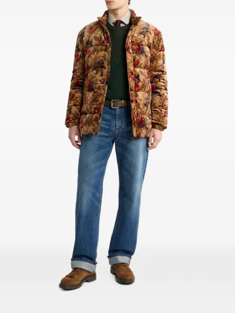 ETRO floral-print velvet jacket