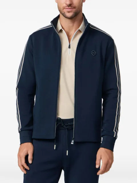 Hackett London tape-detail zip-up sweatshirt