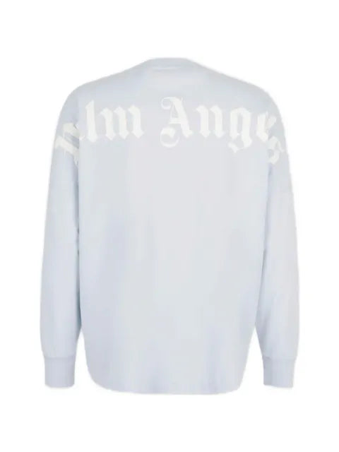 Palm Angels logo-print long-sleeve sweatshirt