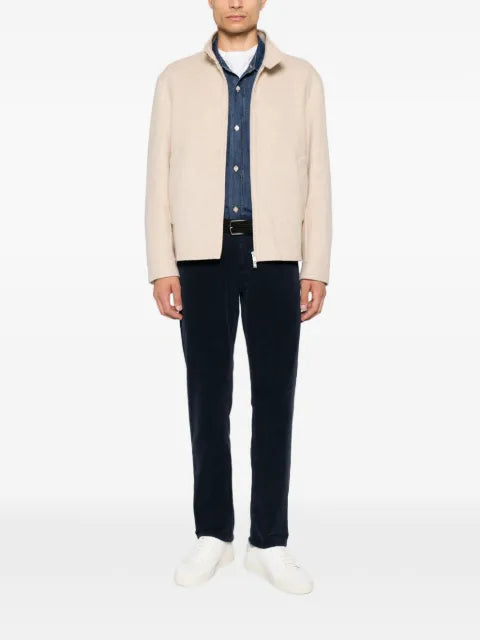 Lardini high-neck zip-up jacket