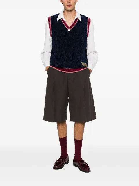 Drôle De Monsieur horse-patch V-neck vest