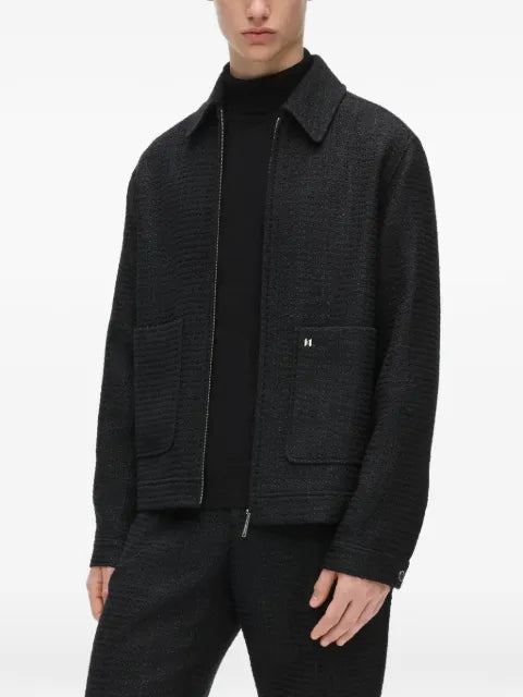 Karl Lagerfeld buckle zip-up jacket